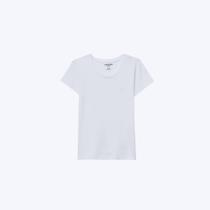 Blusa Básica Manga Curta Slim Branca Infantil Menina Hering Kids 5Cmpn0aen Branco
