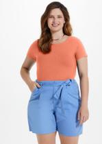 Blusa Básica Plus Size Canelada Lunender 459