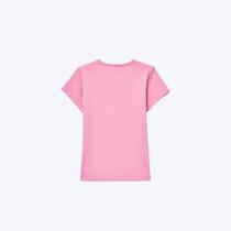 Blusa Básica Rosa com Bordado Coração Infantil Menina Hering Kids 5CMPKQREN