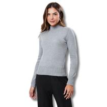 Blusa Básica Tricot Trico Blusinha Feminina Cacharrel Cacharel Tendencia Segunda Pele Manga Longa Gola Alta M2-578 Blusa Básica Tricot Trico Blusinha Feminina Cacharrel Cacharel Tendencia Segunda Pele Manga Longa Gola Alta M2-578