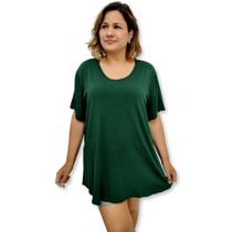 Blusa Bata Feminina Manga Curta Malha Lisa Plus Size 52 54 Blusa Bata Feminina Manga Curta Malha Lisa Plus Size 52 54