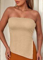 Blusa Bata Sem alças Assimétrica Com Ponta E Bojo 186 Blusa Bata Sem alças Assimétrica Com Ponta E Bojo 186