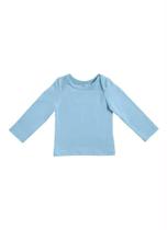 Blusa Bebê Azul Bebê Unissex Mangas Longas - 01