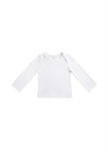 Blusa Bebê Branca Unissex Mangas Longas - 02