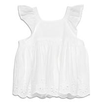 Blusa Bebê GAP Renda Babados Feminina