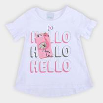 Blusa Bebê Malwee Hello Glitter Feminina