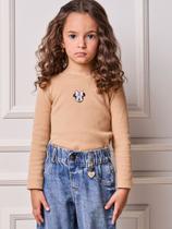 Blusa Bege Minne Fofinha em Ribaninha Essencial Animê