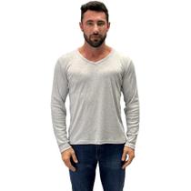 Blusa Bela Notte Ceroula Canelada Gola V Masculina Blusa Bela Notte Ceroula Canelada Gola V Masculina