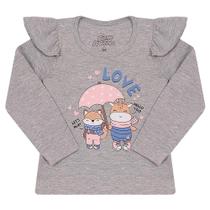 Blusa Bicho Bagunca Com Babado Bebe - 10020