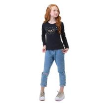 Blusa Bicho Bagunca Manga Longa Cotton Com Foil