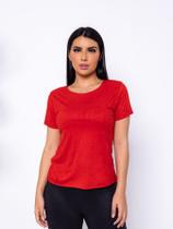 Blusa Blusinha Básica Suede Feminina Manga Curta T-Shirt Camiseta Casual Aveludada Roupa Moda top