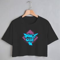Blusa Blusinha Camiseta Cropped TShirt Feminina Algodão Tecido Premium Estampa Digital Dance Club Blusa Blusinha Camiseta Cropped TShirt Feminina Algodão Tecido Premium Estampa Digital Dance Club