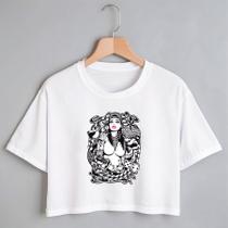 Blusa Blusinha Camiseta Cropped TShirt Feminina Algodão Tecido Premium Estampa Digital Mulher Gang Blusa Blusinha Camiseta Cropped TShirt Feminina Algodão Tecido Premium Estampa Digital Mulher Gang