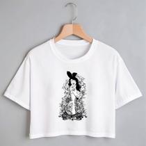 Blusa Blusinha Camiseta Cropped TShirt Feminina Algodão Tecido Premium Estampa Digital Mulher Play Blusa Blusinha Camiseta Cropped TShirt Feminina Algodão Tecido Premium Estampa Digital Mulher Play