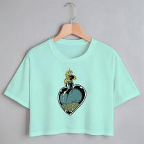 Blusa Blusinha Camiseta Cropped TShirt Feminina Algodão Tecido Premium Estampa Digital Poção do Amor