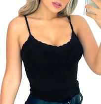 Blusa Blusinha Com Bojo Viscolaycra De Alcinha