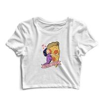 Blusa Blusinha Cropped Tshirt Camiseta Feminina Pizza True Love Blusa Blusinha Cropped Tshirt Camiseta Feminina Pizza True Love