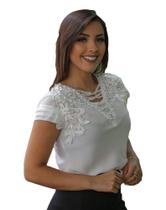 Blusa blusinha manga curta feminina moda evangélica Blusa blusinha manga curta feminina moda evangélica