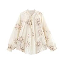 Blusa Boho Feminina De Verão Com Bordado Floral E Franjas, Top Casual Para Praia Blusa Boho Feminina De Verão Com Bordado Floral E Franjas, Top Casual Para Praia