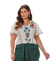 Blusa Bordada Giovana Julia 13116 - 44