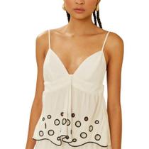 Blusa Bordado Esferas Off C/ Preto Oh.Boy! Blusa Bordado Esferas Off C/ Preto Oh.Boy!