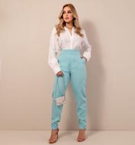 Blusa botões tricoline branca Tam M