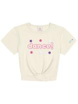 Blusa Boxy Dance Natural Abrange