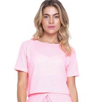 Blusa Boxy Feminina Micro Furos Run More