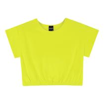 Blusa Boxy Menina Amora em Algodão - Verde