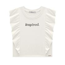 Blusa Boxy Over em Algodão com Babados Off White - Lilimoon Blusa Boxy Over em Algodão com Babados Off White - Lilimoon