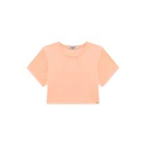 Blusa Boxy Over Menina Kukiê em Algodão - Laranja Neon