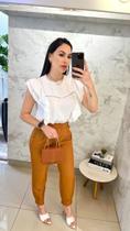 Blusa branca babados Blusa branca babados