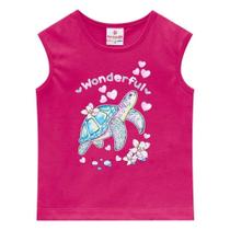 Blusa Brandili Malha Estampa Tartaruga Infantil Blusa Brandili Malha Estampa Tartaruga Infantil