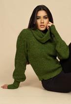 Blusa Cacharrel Amorelli Tricot Verde Militar - Amazonia Vital