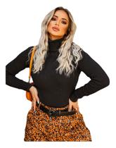 Blusa Cacharrel Canelada Tricot Outono Inverno