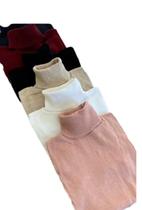 Blusa Cacharrel Feminina Tricot Lã Gola Alta Inverno 2021