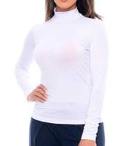 Blusa cacharrel gola alta segunda pele manga longa