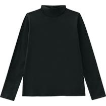 Blusa Cacharrel Menina Kyly em Cotton na cor Preto