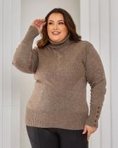 Blusa Cacharrel Plus Size Trico Inverno