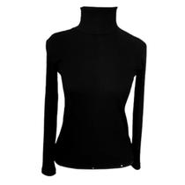 Blusa Cacharrel Preta Feminia Gola Alta Thamawey Tamanho:GG Blusa Cacharrel Preta Feminia Gola Alta Thamawey Tamanho:GG