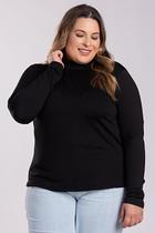 Blusa Cacharréu Feminina Manga Longa Plus Size Térmica Peluciada - Serena