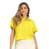 Blusa Camisa Air Flow Alongada Atras