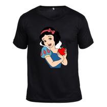 Blusa Camisa Branca De Neve Verão Casual Adulto Feminino