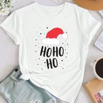 Blusa Camisa Camiseta Feliz Natal HoHo 100% Algodão Premium