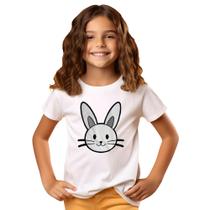 Blusa camisa camiseta infantil Juvenil Menino Menina pascoa coelho estampada