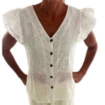 Blusa camisa feminina laise - SOFIA FASHION