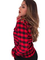 Blusa Camisa Feminina Xadrez Flanelado R054 - STYLE STORE