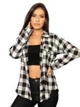 Blusa Camisa Feminina Xadrez Flanelado R054