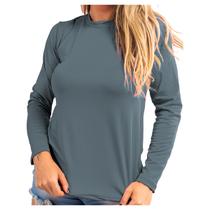 blusa camisa proteção uv solar feminina tecido térmica verão