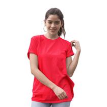 Blusa Camiseta Algodão Minimalista Decote Redondo